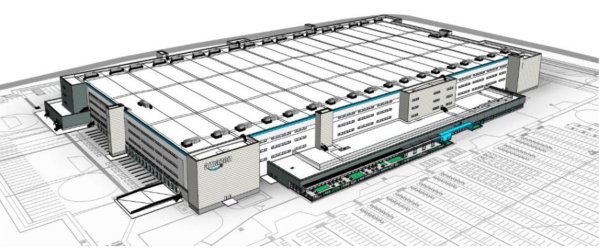 So könnte das Logistikzentrum später aussehen. - © Amazon