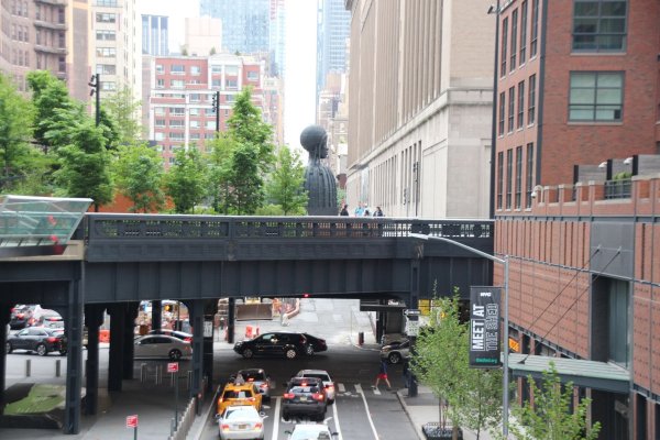 Einst eine vergammelte Hochbahntrasse ist die High Line längst ein blühender Park. - © Christina Horsten/dpa