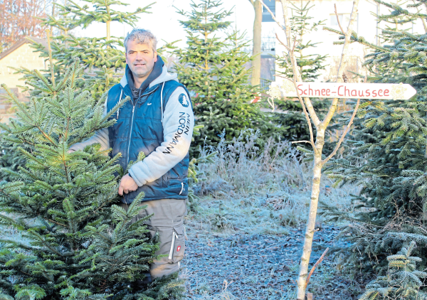Bernhard Henneken betreibt einen ökologischen Weihnachtsbaum-Anbau. - © Privat