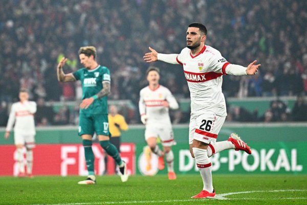 Deniz Undav brachte den VfB Stuttgart in Führung. - © Tom Weller/dpa