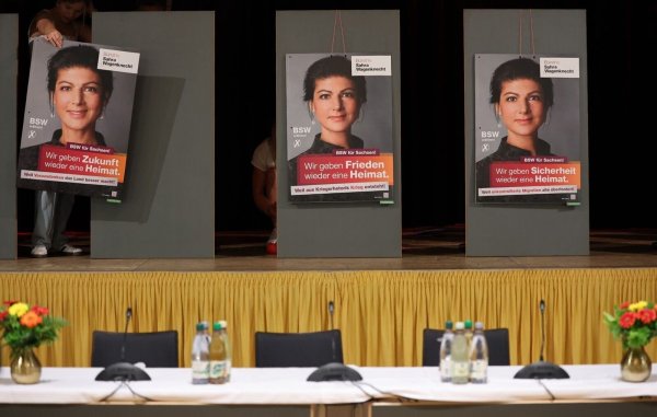 Im Mittelpunkt des Bündnisses Sahra Wagenknecht steht die Namensgeberin - den Landesverband NRW führen jetzt zwei Männer. (Archivfoto) - © Jan Woitas/dpa