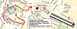 Marschroute und Sperrungen zum Festumzug beim Deutschen Wandertag 2018 - © Stadt Detmold
