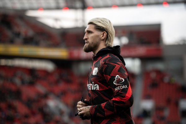Robert Andrich traf zum 1:0 für Bayer Leverkusen. - © Fabian Strauch/dpa