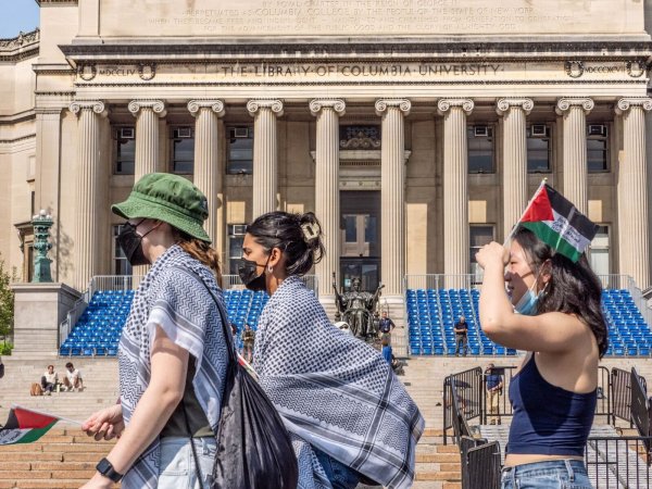 An der Columbia University in New York gab es propalästinensische Proteste. (Archivbild) - © Carlos Chiossone/Zuma Press/dpa