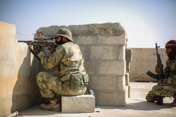 Militäroffensive der Türkei - © Foto: Anas Alkharboutli/dpa