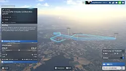 Die virtuelle Flugroute für unseren ersten Flug mit Gästen an Bord. - © Asobo Studio