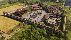 Neben dem Kampf zu Wasser werden auch wieder Landschlachten geschlagen. Dafür müssen unter anderem Kastelle und Ausbildungsgebäude errichtet werden. - © Ubisoft Mainz