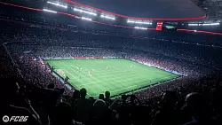Die Allianz-Arena in München ist bei "EA Sports FC 26" im Spiel enthalten. Andere Stadien, wie das Camp Nou in Barcelona, fehlen. - © EA Sports