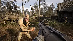 Ein gefährlicher Mutant greift uns in der postapokalyptischen Welt von „Stalker 2: Heart of Chornobyl“ an. - © GSC Game World