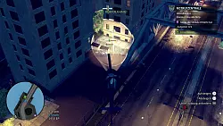 Scheinwerfer auf die Lemminge: Vor einer Mülltonne verrennen sich unsere Polizeikollegen bei dem Versuch, zwei Gangster zu verhaften, die seit Minuten ergeben im Innenhof verharren. - © Fallen Tree Games