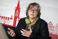 Norika Creuzmann aus Paderborn wurde als zweite Parlamentarische Geschäftsführerin der Grünen-Fraktion wiedergewählt. - © Niklas Tüns