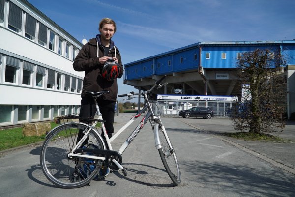 fahrrad parken am gerry weber stadion