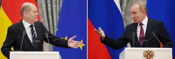 Scholz und Putin telefonierten das erste Mal seit fast zwei Jahren wieder miteinander. (Archivbild) - © Kay Nietfeld/dpa