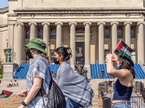 Im vergangenen Jahr war die Columbia University Schauplatz großer propalästinensischer Proteste . (Archivbild) - © Carlos Chiossone/ZUMA Press Wire/dpa