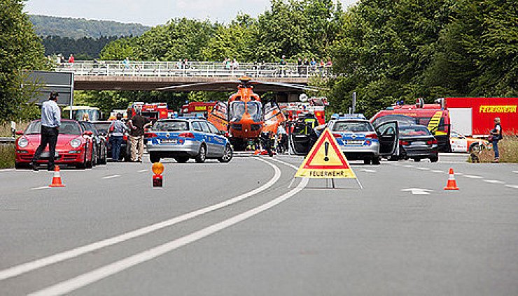 Schwerer Unfall auf der B1 - © Leopoldstal