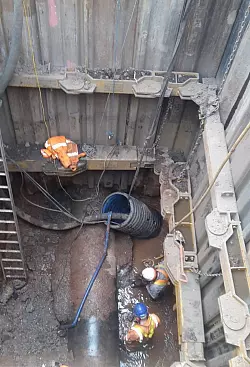 Fettklo&szlig; in Kanalisation in Birmingham - &copy; Foto: Severn Trent/PA Media/dpa