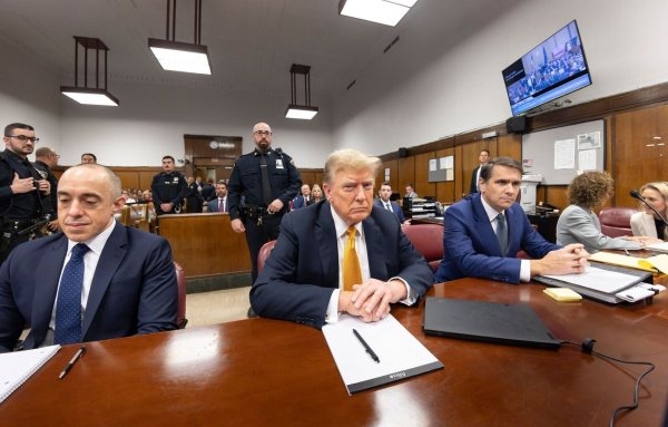 Donald Trump vor Gericht in Manhattan im Mai. - © Justin Lane/Pool EPA/AP/dpa