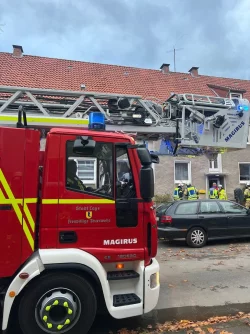 Feuer in der Stettiner Stra&szlig;e. - &copy; Freiwillige Feuerwehr Lage