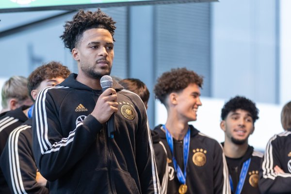 Almugera Kabar wurde bei einem Spiel der deutschen U19-Auswahl beleidigt. - © Jürgen Kessler/dpa