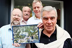 Jobst Fl&ouml;rkemeier (v. links), Manfred Hiltergerke, Karl Brandes und Manfred Viertel. - &copy; Foto: Kantelberg