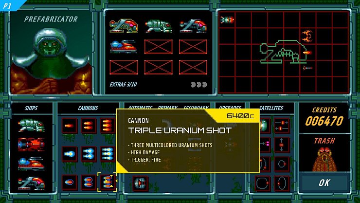 Das Hilfesystem im Shop ist eine schöne Bereicherung für “X-Out: Resurfaced”. - © ININ Games