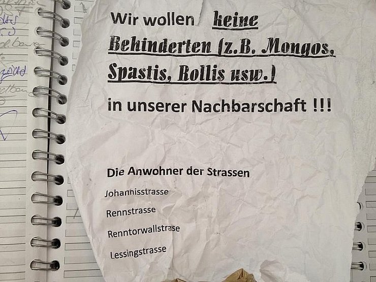 ... und seine menschenverachtende Botschaft. - © FOTO: PRIVAT