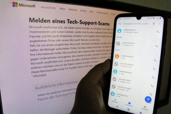 Betrüger sind oft hartnäckig und versuchen immer wieder, ihre Opfer zu erreichen. So wie auf dem Foto die Anrufliste bei einem "Tech Support Scam" zeigt. - © Yvonne Glandien
