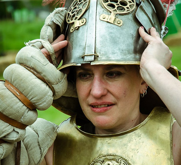 Die Gladiatrix: Auch Svenja Grosser kämpft. - © Rößler