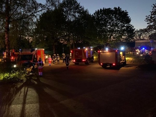 Einsatz an der Ulmenallee. - © Feuerwehr Blomberg