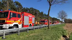Ein Gro&szlig;aufgebot an Rettungskr&auml;ften war vor Ort - &copy; Katharina Dr&ouml;ge/Feuerwehr SG Uchte