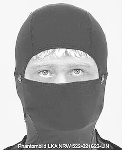 So soll der R&auml;uber, der am 22. Juni eine Apotheke in der Lageschen Stra&szlig;e &uuml;berfallen hat, aussehen. - &copy; Polizei Lippe