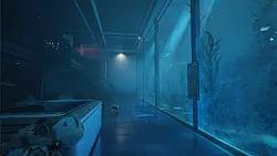 Eine Drohne haben wir unsch&auml;dlich gemacht &ndash; sie liegt regungslos auf dem Boden. Aber lauert hinter der n&auml;chsten Ecke schon wieder eine Bedrohung? Langsames, planvolles Vorgehen ist angeraten. - &copy; Spikewave Games