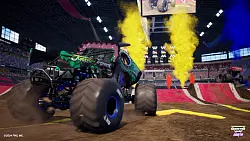 Stunts machen nat&uuml;rlich noch mehr Spa&szlig;, wenn es an allen Ecken und Enden ordentlich farbig britzelt. Mit der Unreal Enginge 5 sieht das unversch&auml;mt gut aus. - &copy; Milestone