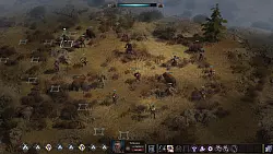 Hier legen wir uns mit einem der wenigen Bossgegner an. Bevor es ans Eingemachte geht, k&ouml;nnen wir unsere Recken auf den blau umrandeten K&auml;stchen positionieren. - &copy; Shiro Games