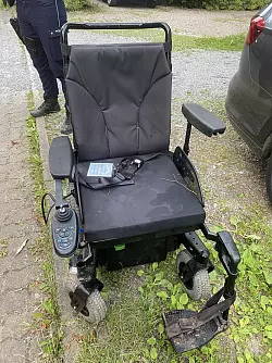 Der Rollstuhl konnte geborgen werden. - &copy; Feuerwehr Blomberg