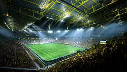 Der Signal-Iduna-Park von Borussia Dortmund ist auch in diesem Jahr grafisch implementiert. Bei der Pr&auml;sentation macht EA wieder vieles richtig. - &copy; EA