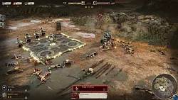 Auf die richtige Mischung kommt es an: W&auml;hrend unsere gepanzerten Einheiten (Schildsymbol) sich schwer mit den Nahkampfeinheiten (Schwertsymbol) tun, entscheiden die Fernkampfeinheiten links den Kampf f&uuml;r uns. - &copy; Frontier Developments