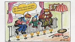 &bdquo;Endlich unabh&auml;ngig&ldquo; ist diese Karikatur unterschrieben. - &copy; Zeichnung Siegfried P&auml;tzold