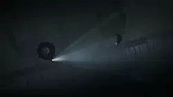 Mit unserem U-Boot erleben wir einige der besten Szenen des Spiels. Und was wir schnell gelernt haben: den Unterwasserwesen, die vor dem Scheinwerferlicht flüchten, sollten wir besser aus dem Weg gehen. - © Playdead