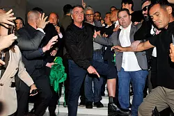 Ex-Pr&auml;sident Jair Bolsonaro steht unter strengen Auflagen und muss eine Fu&szlig;fessel tragen. (Archivbild) - &copy; Minervino Junior/Correio Brazilienze - D.A Press/dpa