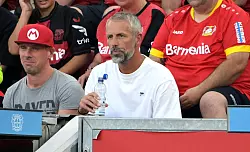 Gelb-Rote Karte f&uuml;r Trainer Rose. - &copy; Federico Gambarini/dpa