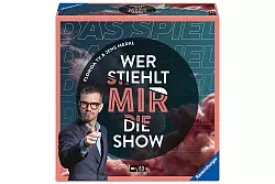 Sie wollen einmal selbst die Show «Wer stiehlt mir die Show?» moderieren. Mit dem gleichnamigen Brettspiel kein Problem. Die Atmosphäre der Show wird gut an den Spieltisch übertragen. - © Ravensburger/dpa-tmn