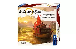 Ein golden glänzender Fluss schlängelt sich über den Spielplan von «Am Goldenen Fluss». Das Spiel für 2 bis 4 Spielende ab 12 Jahren dauert bis zu eineinhalb Stunden. - © Kosmos/dpa-tmn