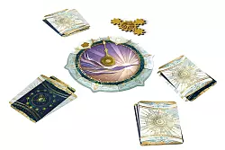 Bevor das Spiel «Take Time» startet, dürfen die Spielenden einen groben Plan schmieden, sobald die erste Karte gespielt wird, muss jedoch geschwiegen werden. - © Asmodee/dpa-tmn