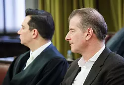 Christina Blocks Ex-Mann nimmt als Nebenkläger an dem Prozess teil. - © Christian Charisius/dpa-Pool/dpa