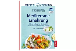 «Mediterrane Ernährung. Aktiver Schutz vor Herzinfarkt, Arteriosklerose, Krebs und Diabetes. Mit 110 Rezepten», Benjamin Seethaler, Bettina Snowdon, Stephan C. Bischoff, Trias Verlag, 184 Seiten, 26 Euro, ISBN: 978-3-432-11685-3. - © TRIAS Verlag/dpa-tmn