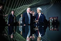 Bundespräsident Steinmeier besucht die Expo 2025 und eröffnet den Deutschen Nationentag. - © Bernd von Jutrczenka/dpa