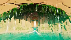 Tor ins Unbekannte: Was sich wohl hinter diesem geheimnisvollen Eingang verbirgt? - © Giant Squid Studios/dpa-tmn