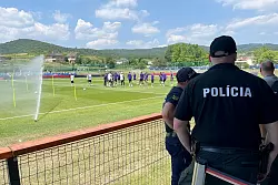 Training vor Zuschauern in Modra: Die deutsche U21. - © Christian Kunz/dpa