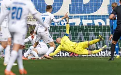 Der entscheidende Treffer des Spiels. - &copy; Andreas Gora/dpa